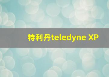 特利丹teledyne XP